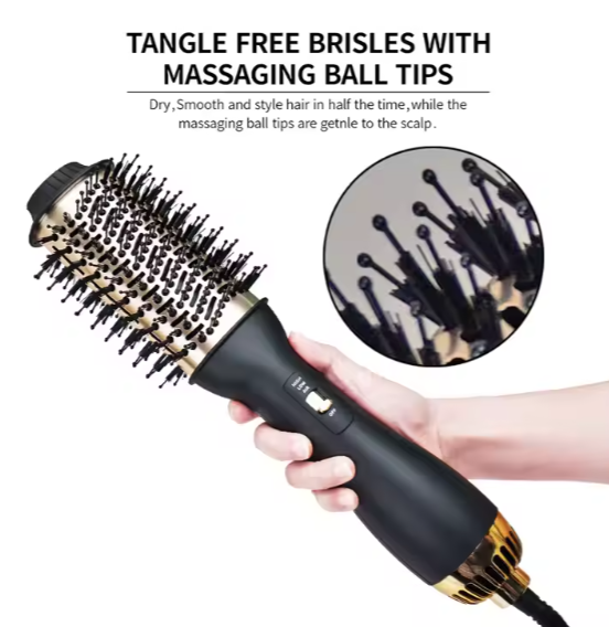 Sleek stroke hair brush